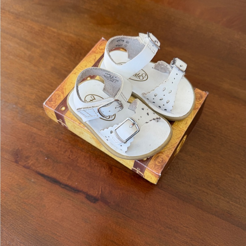 Footmates White Kids Sandals